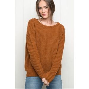 Brandy Melville Brown Knit Sweater